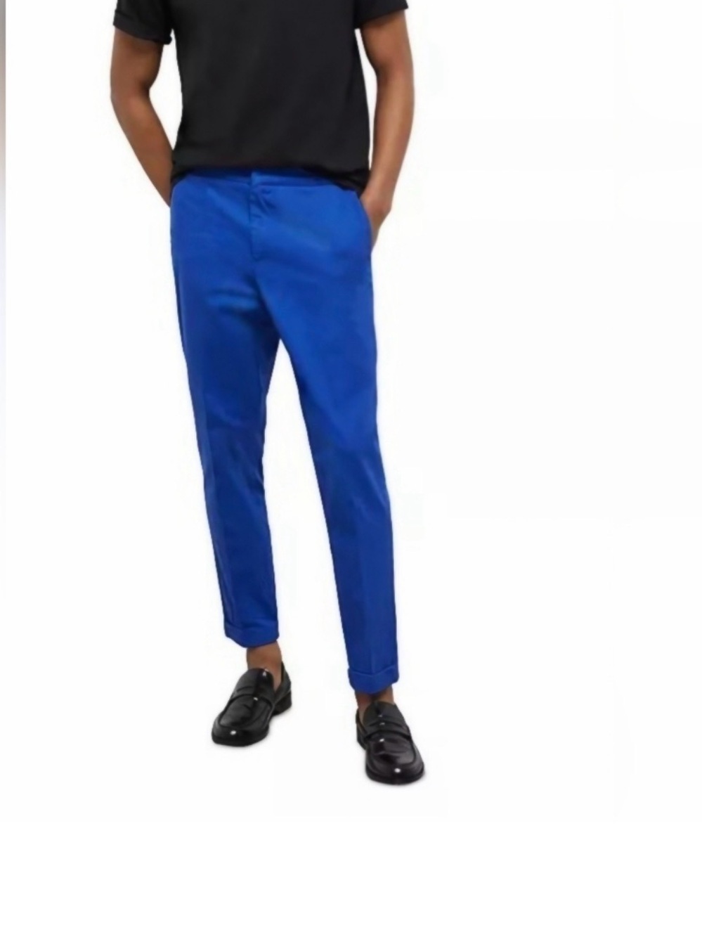 The Kooples Men's Slim Chinos in Cobalt Blue